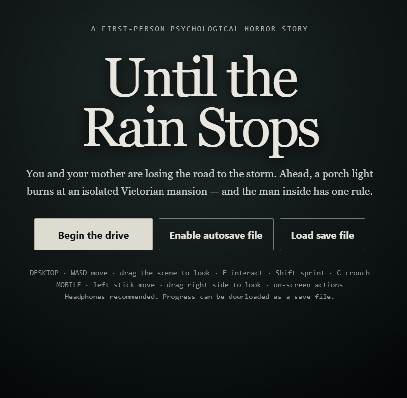 Until the Rain Stops — Flooded-road choice
